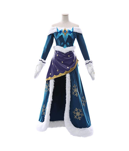 League of Legends : Soraka Winter Wonder Snow Ice Skin Costume Cosplay Acheter